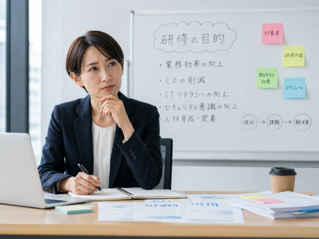 2．パソコンスキル研修を実施する目的