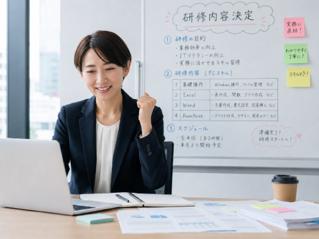 3．パソコンスキル研修の内容とカリキュラム例