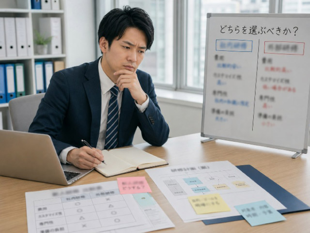 6．新人研修は社内と外部どちらがおすすめ？