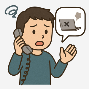 4．リースPCが故障した場合の対応