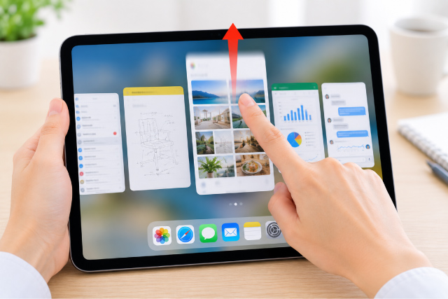 2．iPadの動作が重いときの対処法
