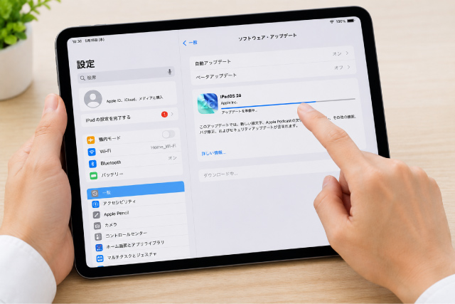 2_4．対処法④iPadOSを最新バージョンにアップデート